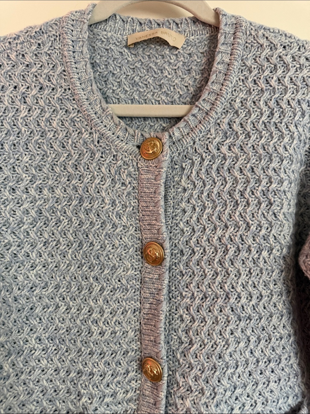 Vanessa Bruno - Light Blue Knit Cardigan Sweater Jacket